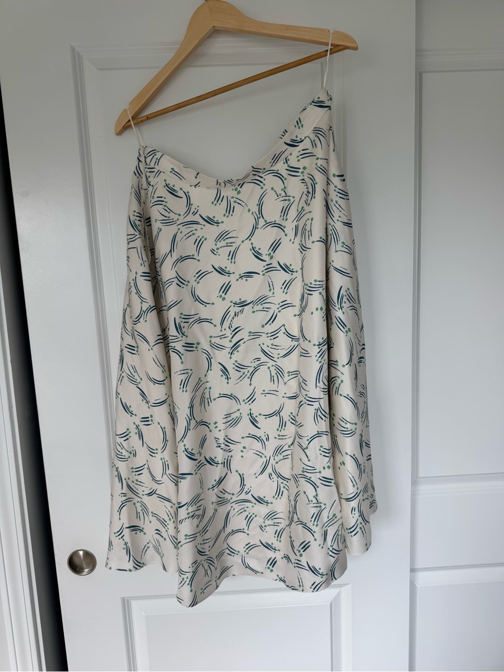 Abstract Botanical A-Line Midi Skirt - Picture 4 of 5